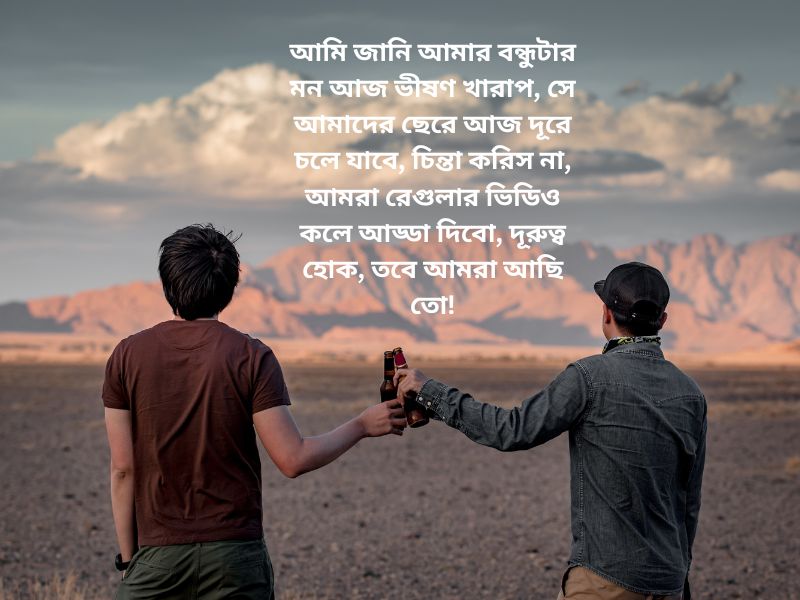 বন্ধুর মন ভালো করার মেসেজ